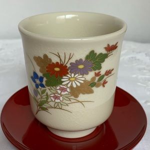 Beautiful hand painted Japanese tea cup - New